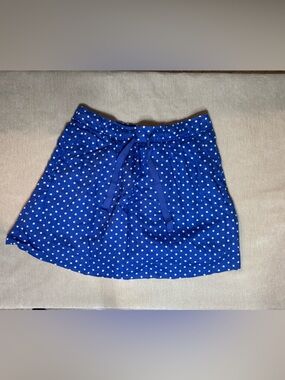 Jcrew Linen Polka Dot Mini Skirt